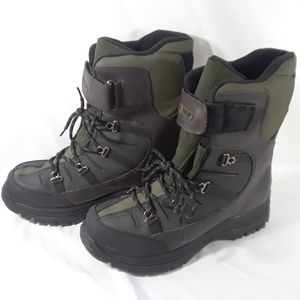 Khombu Excursion Snow Boots Size 9M Black / Green